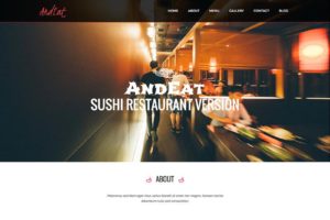 Prémiová wordpress šablona pro restaurace, kavárny, pizzerie a sushi bary
